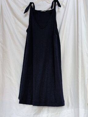 Caslon sleeveless tie-shoulder V-neck dress